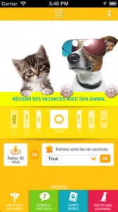 Application iPhone vacances 30 Millions d'Amis