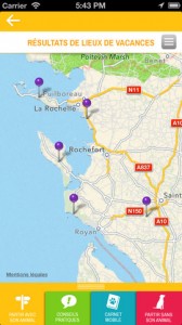 Application iPhone vacances 30 Millions d'Amis