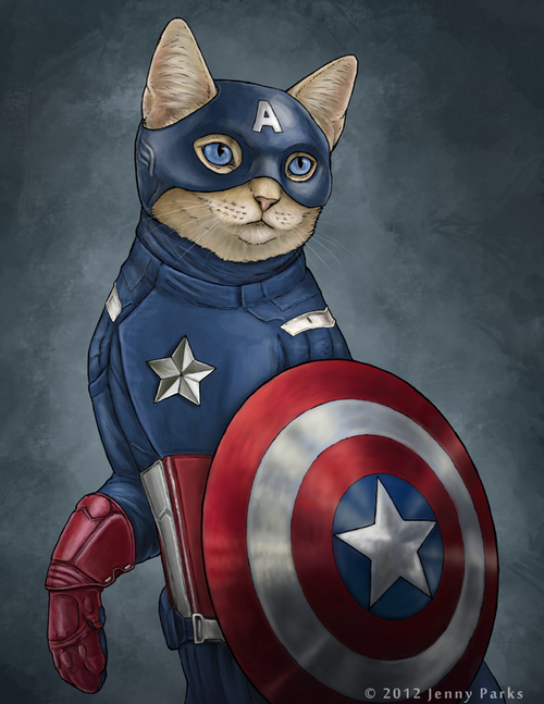 Captain America en chat