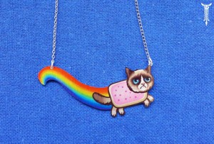 collier Nyan Cat Grumpy Cat