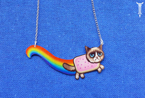 collier Nyan Cat Grumpy Cat